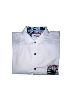 Voyage Craft + Flow T-Shirt Size M Floral Mens Palm Tee Tropical Short Sleeve